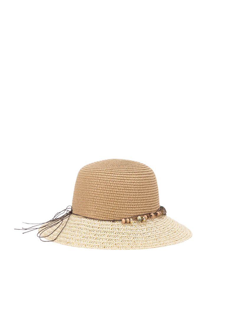 Chapeau en paille à détails